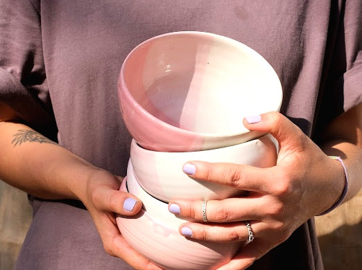 Bowl tricolor Rosa