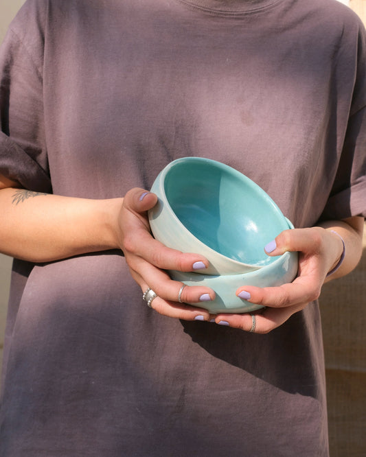 Bowl tricolor Turquesa